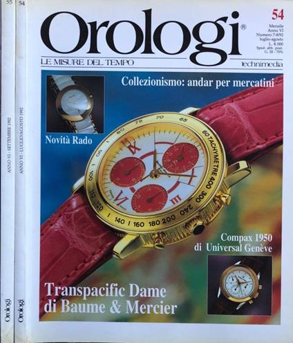 Orologi anno VI, n 54-55 1992 - copertina