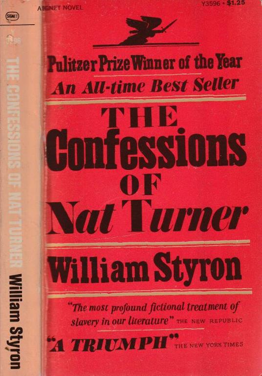 The confessions of Nat Turner - William Styron - copertina