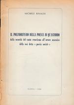 Il polimorfismo della poesia di Quasimodo