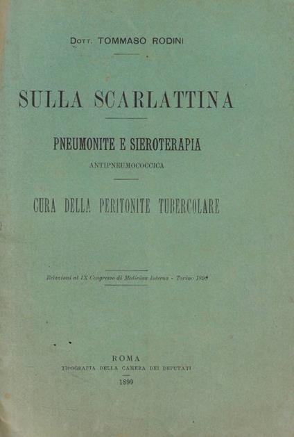 Sulla scarlattina - copertina