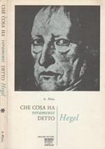 Che cosa ha veramente detto Hegel