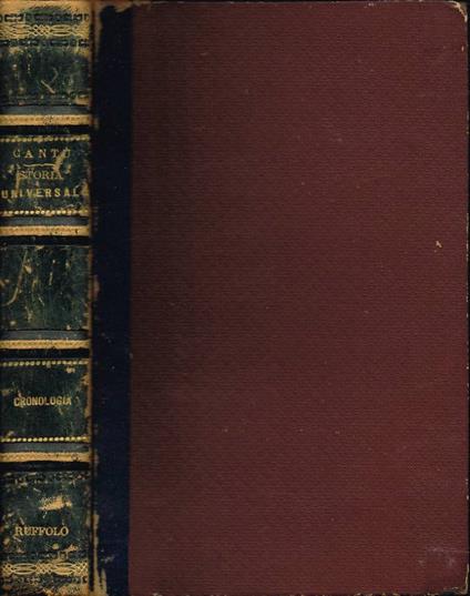 Cronologia - Cesare Cantù - copertina