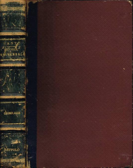 Cronologia - Cesare Cantù - copertina
