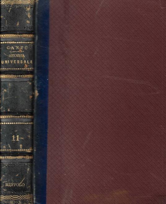 Storia Universale Tomo XI - Cesare Cantù - copertina