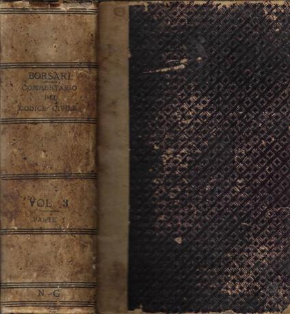 Commentario del codice civile italiano Vol. III - Luigi Borsari - copertina