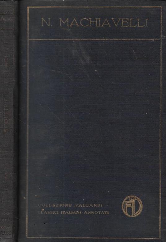 Scritti politici scelti - Niccolò Machiavelli - copertina