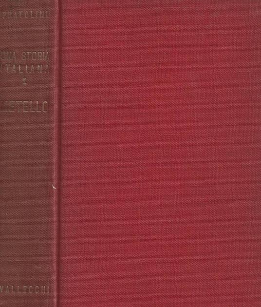 Metello. Una storia italiana. Vol. I - Vasco Pratolini - copertina