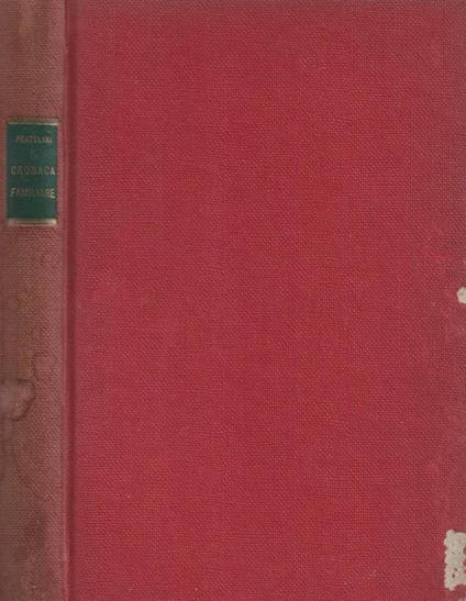 Cronaca familiare - Vasco Pratolini - copertina