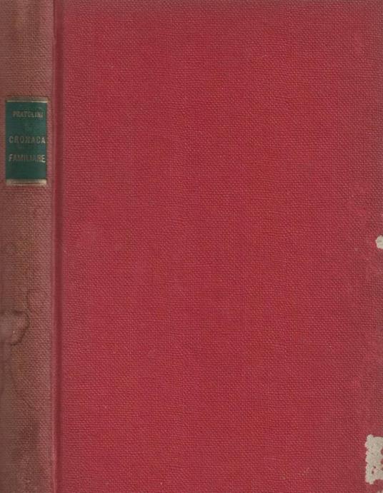 Cronaca familiare - Vasco Pratolini - copertina