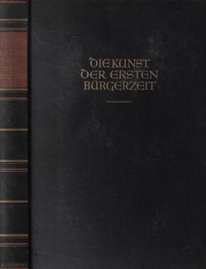 Die kunst der deutschen burgerzeit - Wilhelm Pinder - copertina