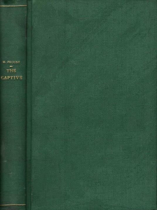 The Captive - Marcel Proust - copertina