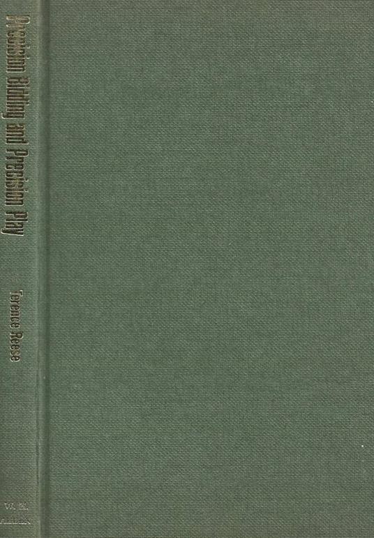 Precision Bidding and Precision Play - Terence Reese - copertina