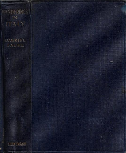 Wanderings in Italy - Gabriel Faure - copertina