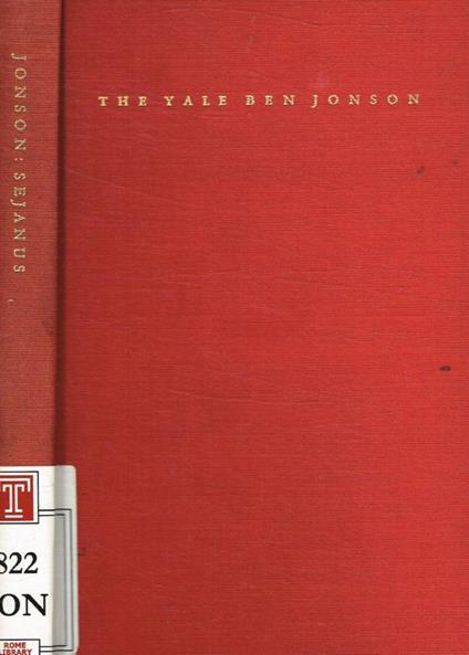 Ben Jonson: Sejanus - copertina