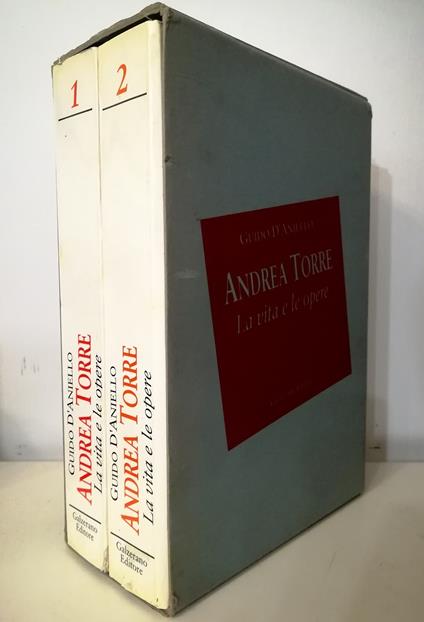 Andrea Torre La vita e le opere - completo in 2 voll. in cofanetto editoriale - Guido D'Angelo - copertina