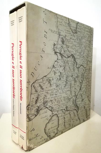 Perugia e il suo territorio Incisioni dal XV al XIX secolo - completo in 2 voll. in cofanetto editoriale - Francesca R. Cassano - copertina