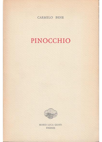 Pinocchio - Carmelo Bene - copertina