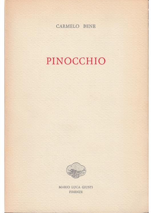 Pinocchio - Carmelo Bene - copertina