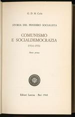 Comunismo e socialdemocrazia 1914-1931