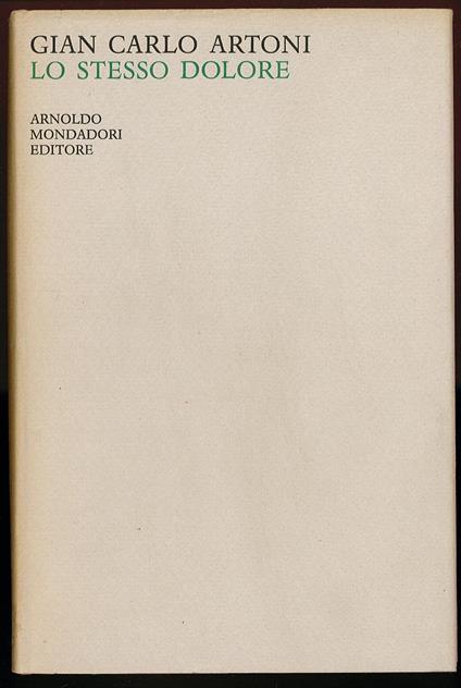 Lo stesso dolore - Gian Carlo Artoni - copertina