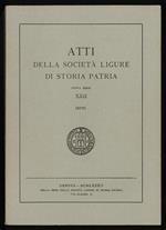 Atti della Società Ligure di Storia Patria nuova serie XXII