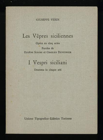 I Vespri siciliani - Giuseppe Verdi - copertina
