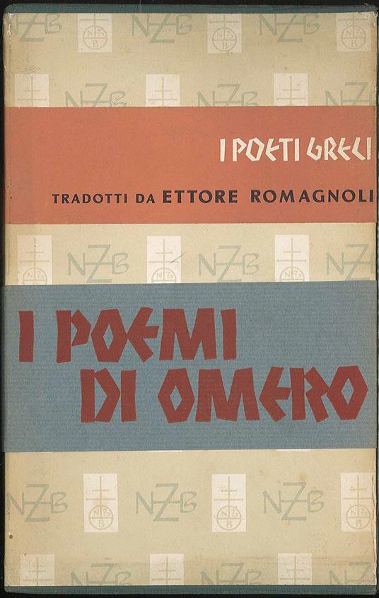I poemi di Omero - Ettore Romagnoli - copertina