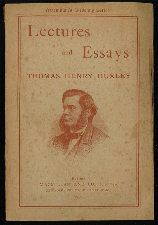 Lectures and essays - Thomas H. Huxley - copertina