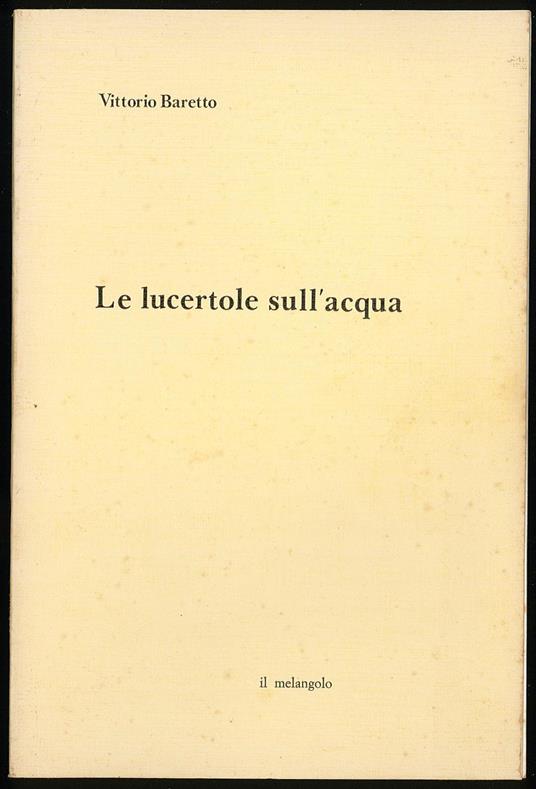 Le lucertole sull'acqua - copertina