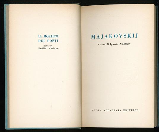 Majakovskij - Ignazio Ambrogio - copertina