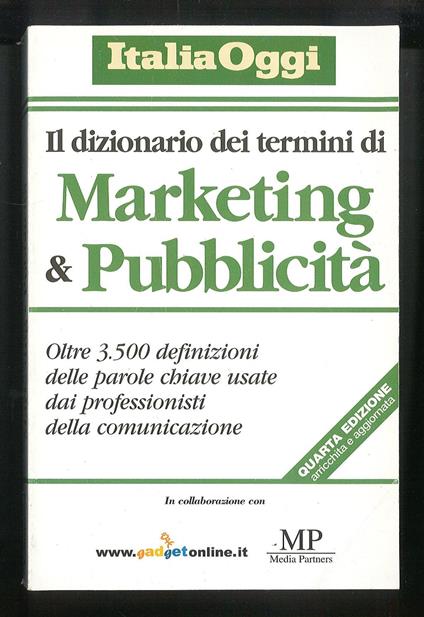 Il dizionario dei termini di marketing & pubblicità - Autori Vari - copertina