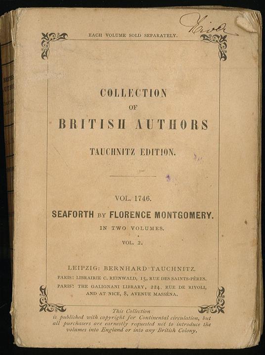 Collection of British authors Vol 1746 - Autori Vari - copertina