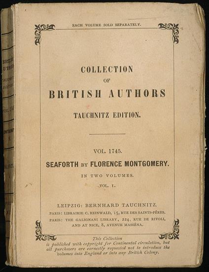 Collection of British authors Vol 1745 - Autori Vari - copertina