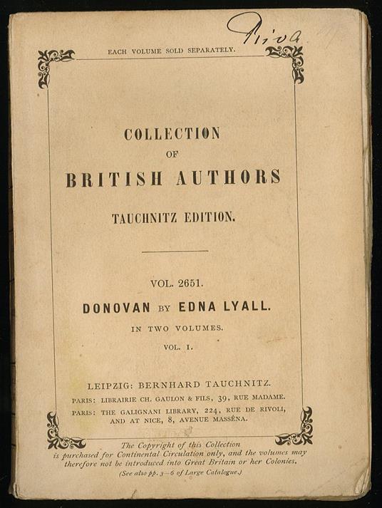 Collection of British authors Vol 2651 - Autori Vari - copertina
