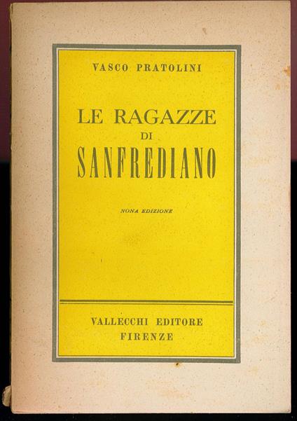 Le ragazze di Sanfrediano - Vasco Pratolini - copertina
