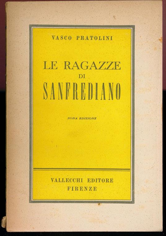 Le ragazze di Sanfrediano - Vasco Pratolini - copertina