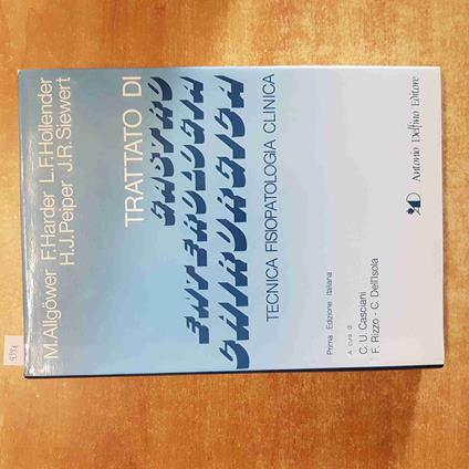 TRATTATO DI GASTROENTEROLOGIA CHIRURGICA 2 antonio delfino editore 1983 - copertina