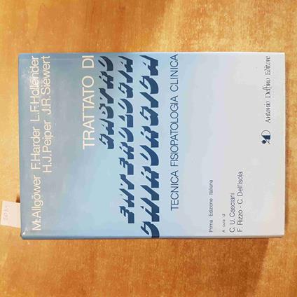 TRATTATO DI GASTROENTEROLOGIA CHIRURGICA 3 antonio delfino editore 1983 - copertina