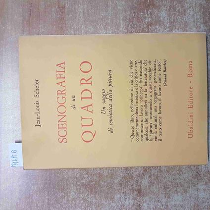 SCENOGRAFIA DI UN QUADRO saggio di semiotica della pittura SCHEEFER - UBALDINI - Jean-Louis Schefer - copertina