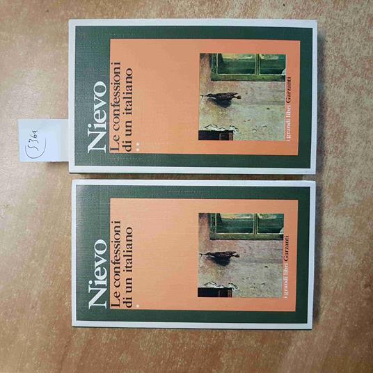 Le CONFESSIONI DI UN ITALIANO - IPPOLITO NIEVO completo in 2 volumi1973 GARZANTI - Ippolito Nievo - copertina