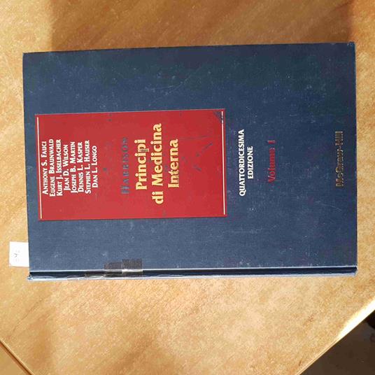 PRINCIPI DI MEDICINA INTERNA volume 1 HARRISON McGRAW-HILL fauci braunwald - Harrison - copertina