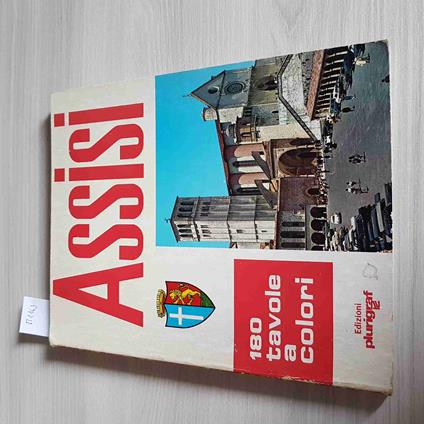 ASSISI 180 TAVOLE A COLORI - PLURIGRAF - 1978 san francesco - copertina