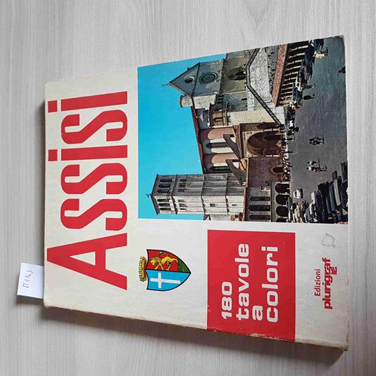 ASSISI 180 TAVOLE A COLORI - PLURIGRAF - 1978 san francesco - copertina