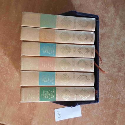 Il TESORO DELLA POESIA E DELLA PROSA ITALIANE 6 volumi +cofanetto SELEZIONE 1963 - copertina