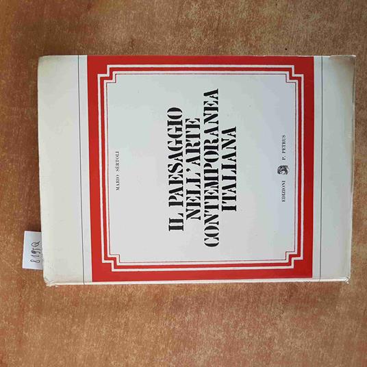 Il PAESAGGIO NELL'ARTE CONTEMPORANEA ITALIANA Mario Sertoli 1966 EDIZ. PETRUS - Mario Sertori - copertina