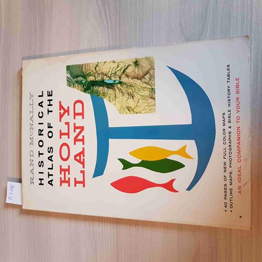 Historical Atlas Of The Holy Land - Rand Mcnally - 1959 - copertina