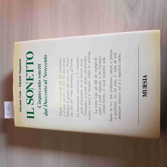 Il Sonetto Conquecento Sonetti Dal Duecento Al Novecento - Getto, Sanguineti - copertina