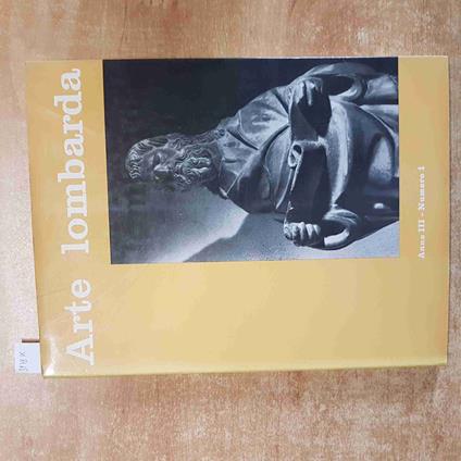 ARTE LOMBARDA anno III numero 1 EDIZIONI LA RETE 1958 fondulo agostiniani crema - copertina