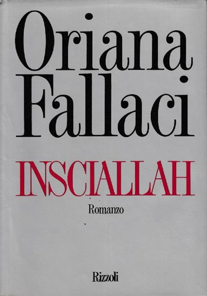 Insciallah - Oriana Fallaci - copertina