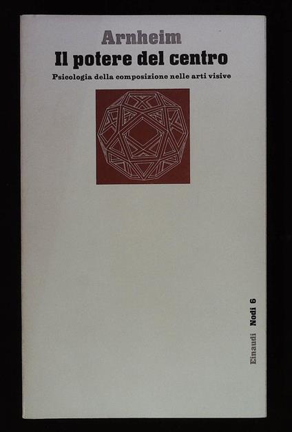 Il potere del centro. Psicologia della composizione nelle arti visive - Rudolf Arnheim - copertina